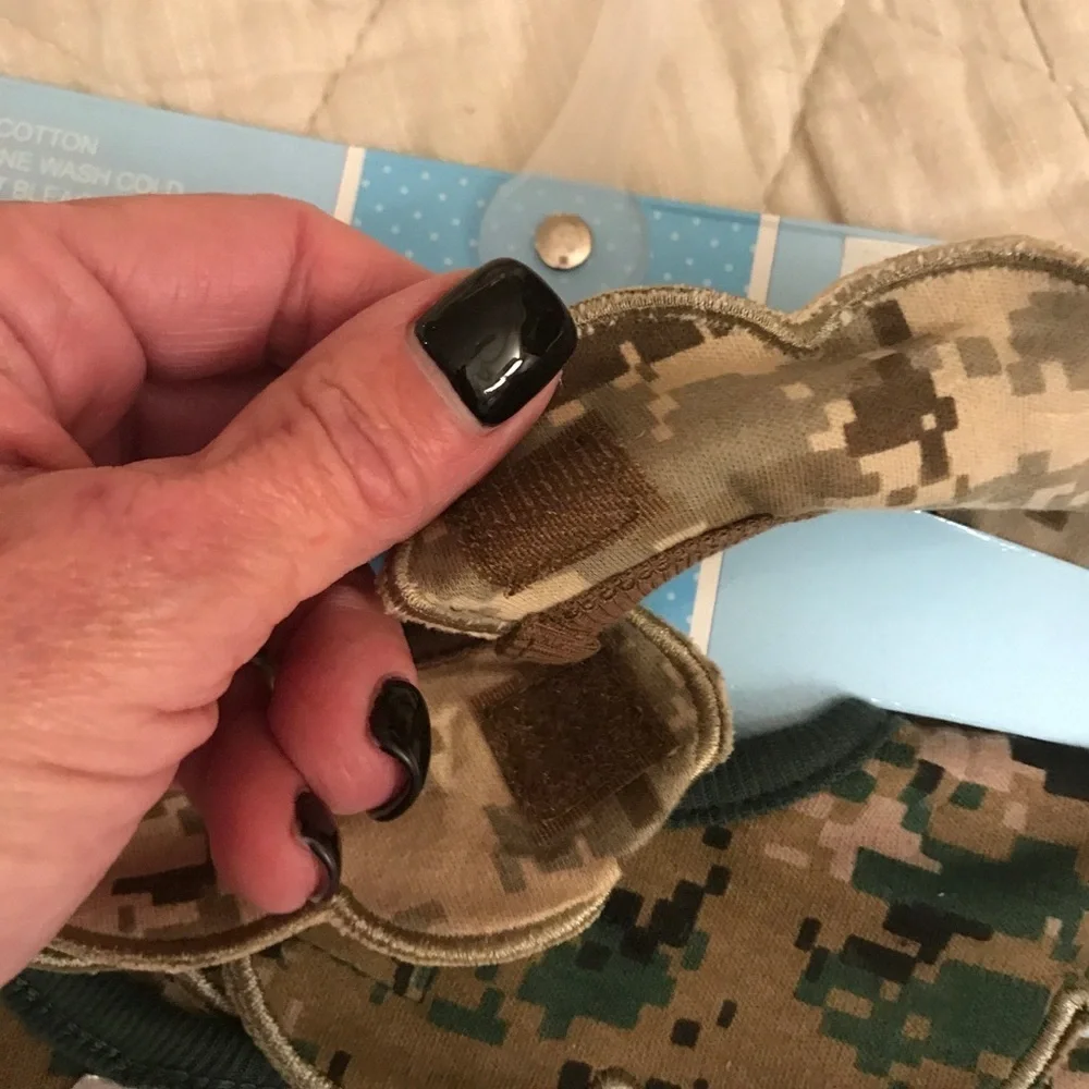 🇺🇸 Set of 2 Marine Baby Bibs